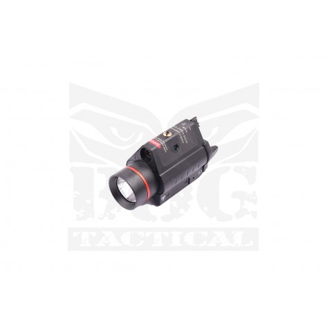 SSL 0702 Pistol Light with Red Laser (Black)