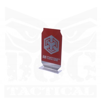 Black Owl Gear™ Practical Shooting Popper Target Plate - AW Custom™ (Red)