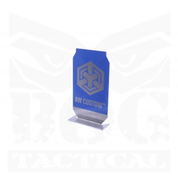 Black Owl Gear™ Practical Shooting Popper Target Plate - AW Custom™ (Blue)